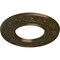 Ekena Millwork Daniela Ceiling Medallion (Fits Canopies up to 3 7/8"), Hand-Painted Brass, 8"OD x 3 7/8"ID x 1/2"P CM08DNBRS - alternate 2